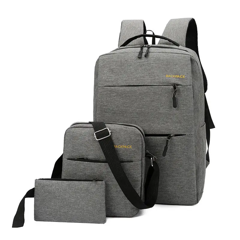 3PCS Storage Bag Backpack Package Double-Shoulder Bag Storing Travel Business Casual Home Suitcase