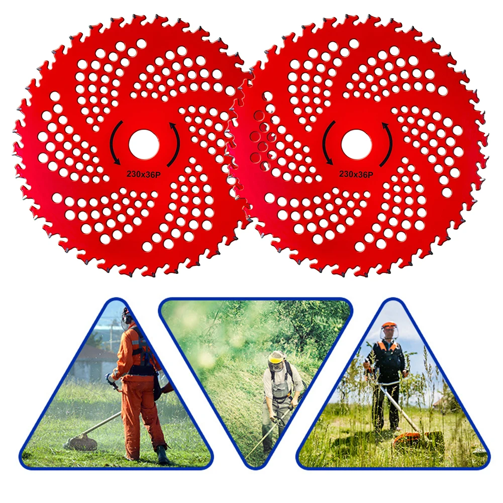 lawn-mower-blade-alloy-brush-cutter-blade-9-inch-36-tooth-230-tungsten-steel-manganese-steel-garden-tool-weeding-machine