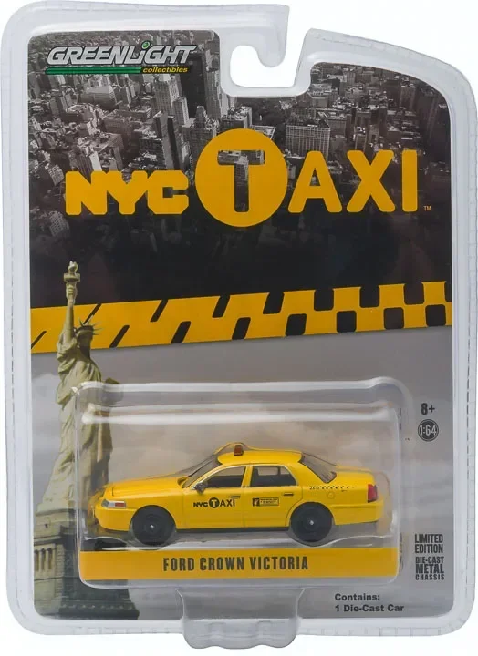 

1:64 2011, металлическая модель автомобиля Crown Victoria Taxi, литая под давлением коллекция автомобилей, декор интерьера, подарок, детская игрушка для мальчиков