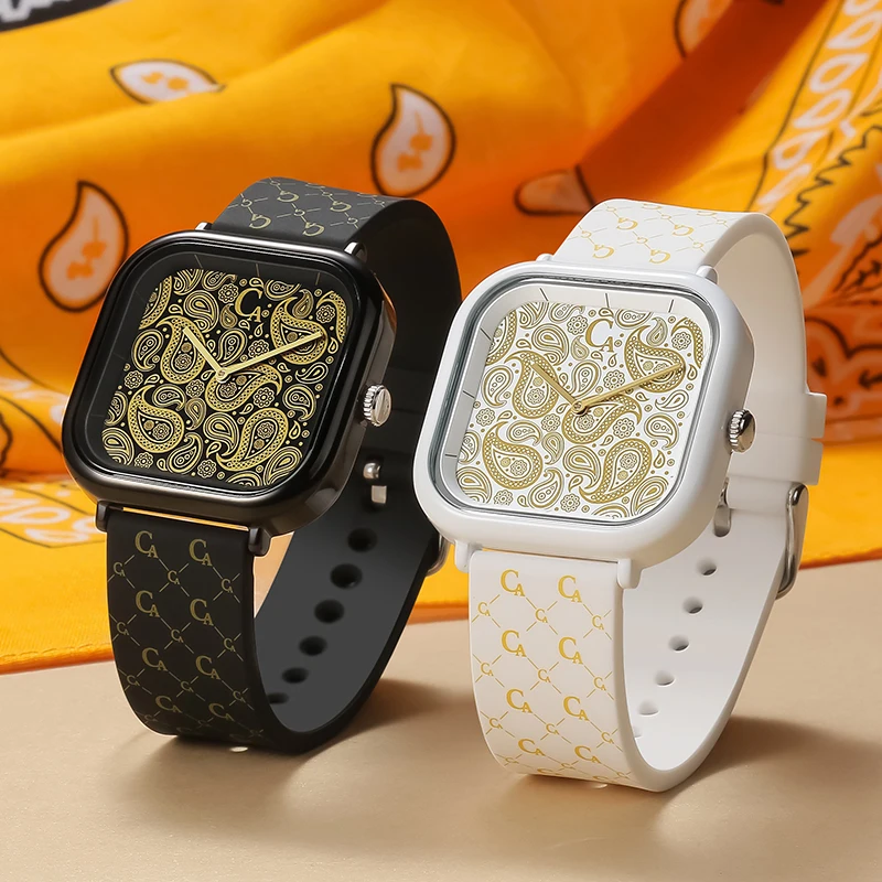 CASIMA Silicone Strap Sports Watches, Students Watches Couple Watches Quartz Movement, Waterproof, Model CS2156-1040