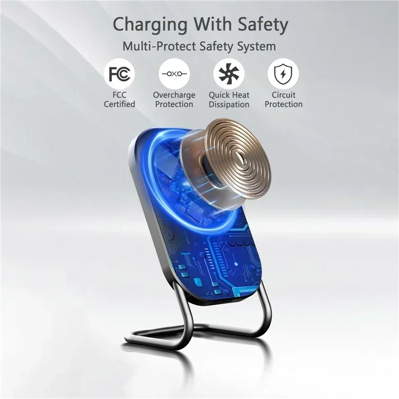 30W Magnetic Wireless Charger Stand Pad Fast Charging Dock Station for iPhone 16 15 14 13 Airpods Magnet Chargers Phone Holder