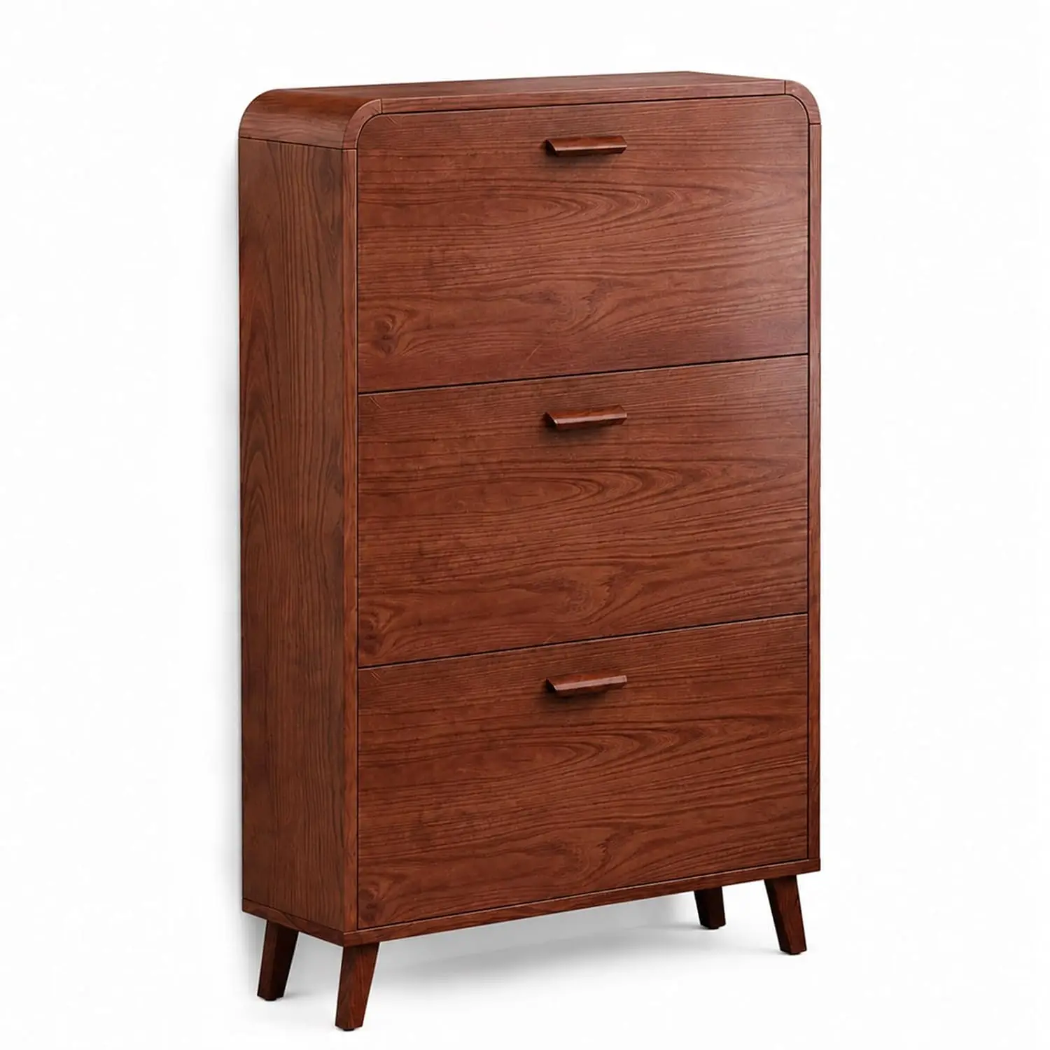 3 Tier Slim Shoe Cabinet with Flip Drawers, Entryway Shoe Storage | Store 18-24 pairs of shoes with flip drawers, Customized