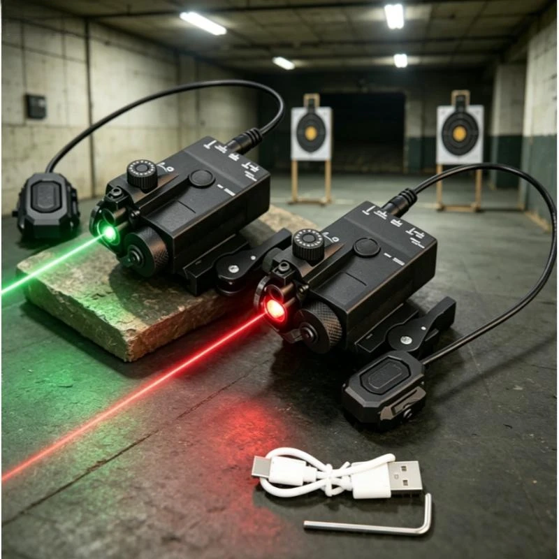 

Mini Nylon Red Green Laser Sight 2.5mm Aiming Indicator 20mm Picatinny Rail for AR15 M4 M16 AK47 Toy Gun