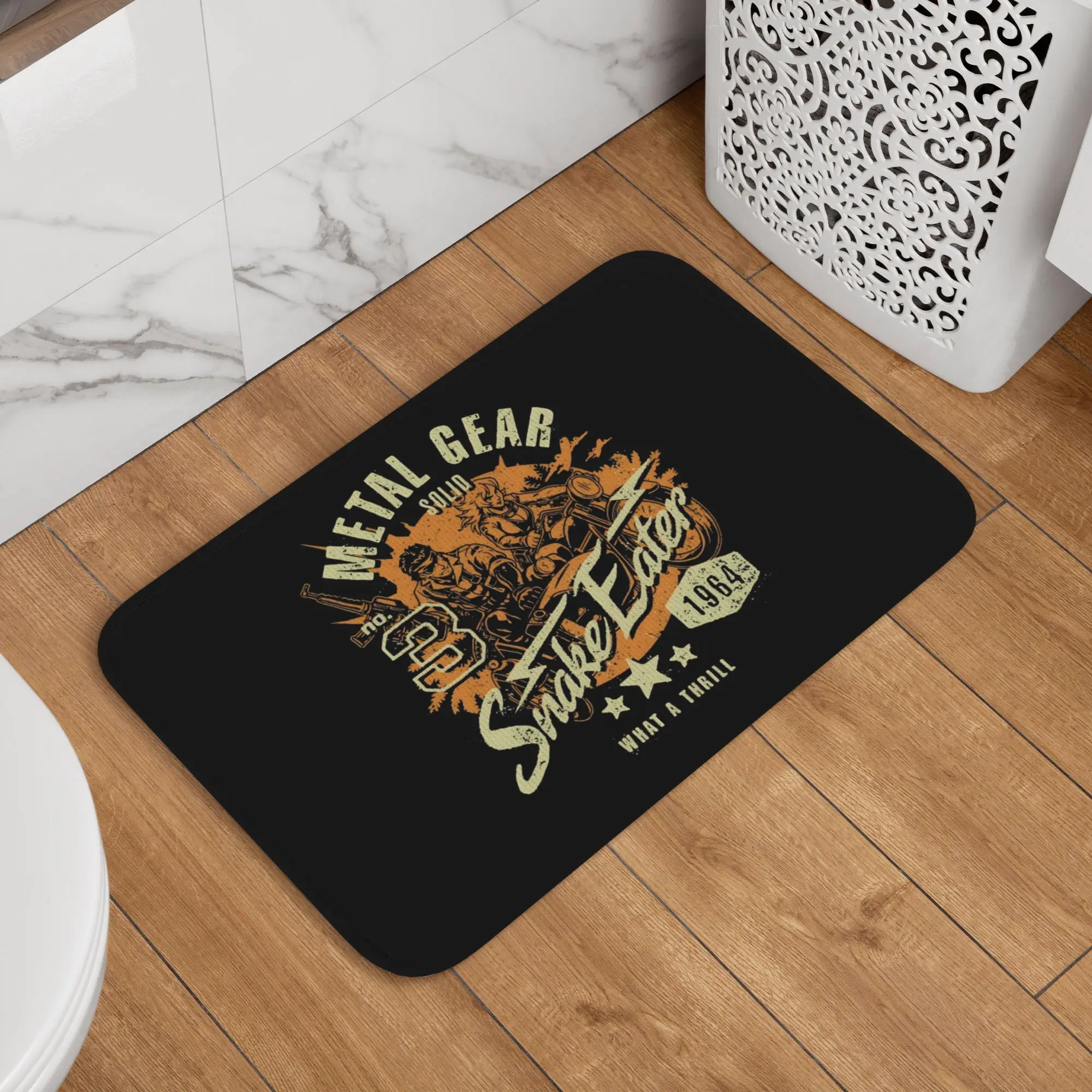 Metal Gear Solid Snake Eater Doormat Non-Slip Entrance Kitchen Bathroom Door Floor Mat Stealth Video Garage Rug Carpet Footpad
