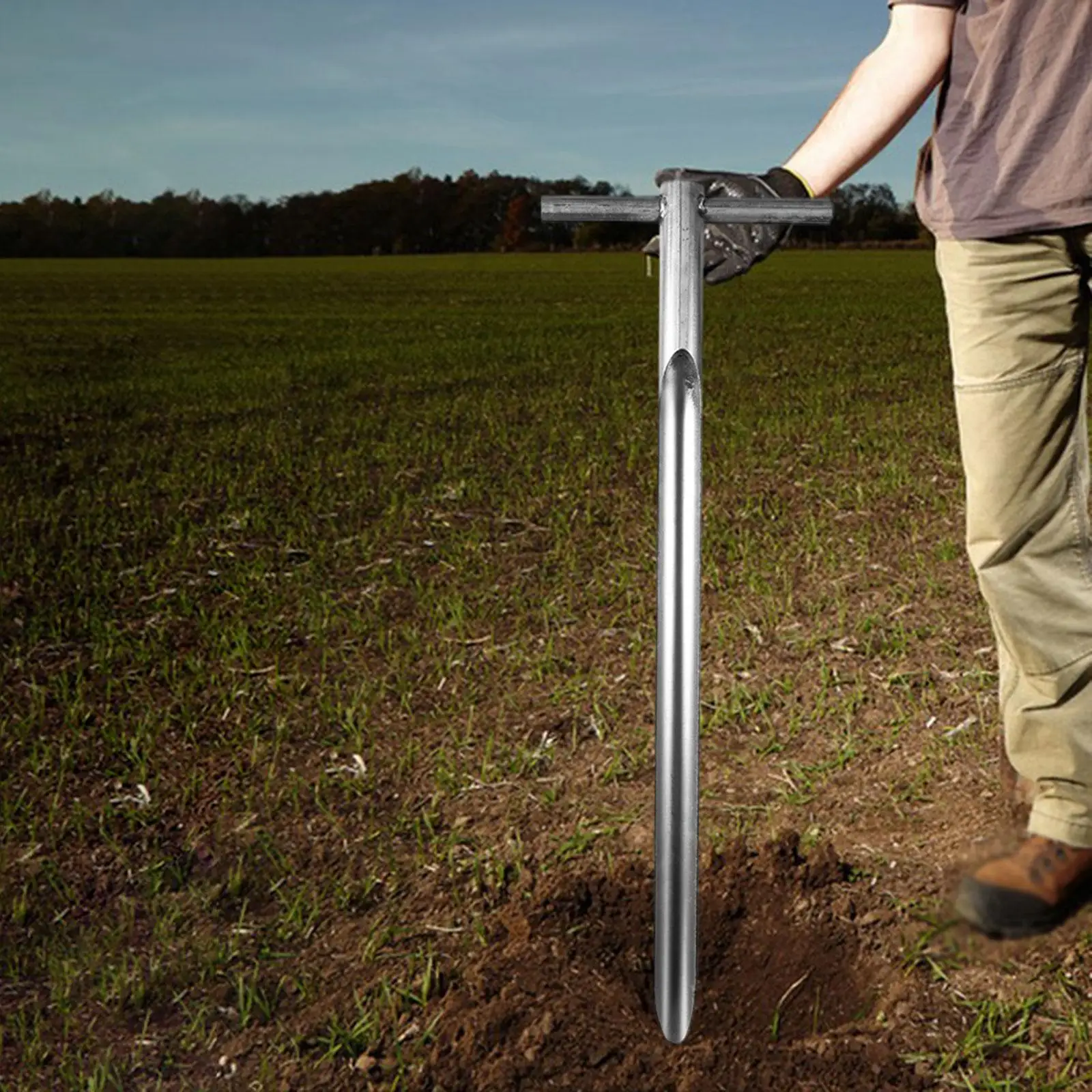 

Зонд для проб почвы Т-образный комплект для тестирования почвы, копатель для лужайки, двора, сельского хозяйства, садоводства