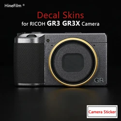 GR3 GRIII GR3X aparat fotograficzny naklejka skórki Anti-scratch Coat Wrap pokrywa dla Ricoh GR III cyfrowy aparat kompaktowy skóry Protector naklejka