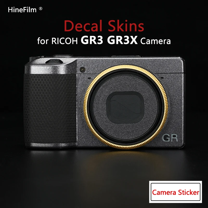 GR3 GRIII GR3X aparat fotograficzny naklejka skórki Anti-scratch Coat Wrap pokrywa dla Ricoh GR III cyfrowy aparat kompaktowy skóry Protector naklejka