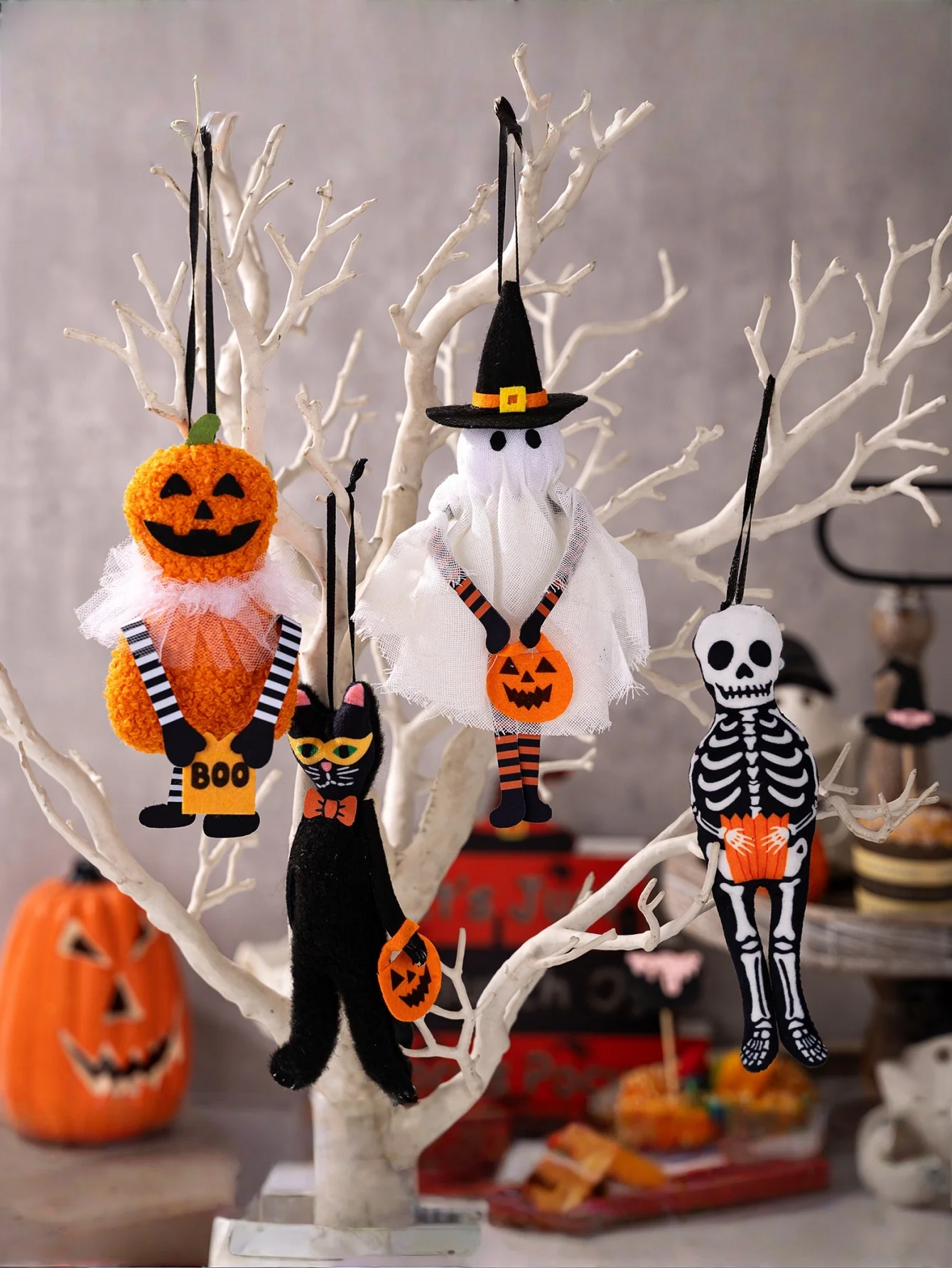 1 قطعة قلادة تزيين الهالوين اليقطين القط الأسود شبح الجمجمة شبح مهرجان المنزل حفلة قلادة صغيرة