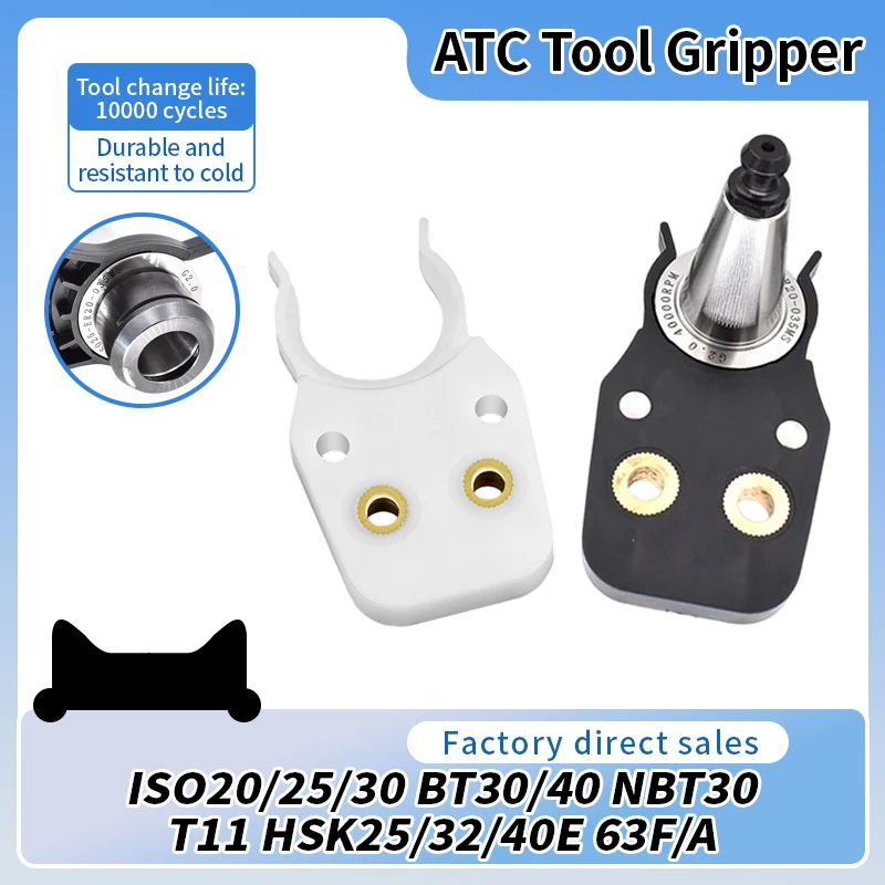 1PCS ISO20 ISO25 ISO30 Tool Holder Automatic Tool Change CNC Engraving Machine Machining Center Tool Holder Fit HSK NB BT