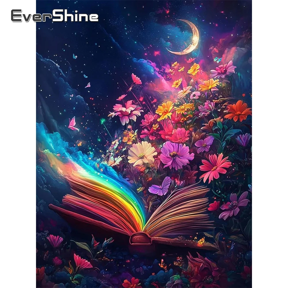 Evershine Diamant Malerei Buch Landschaft Acryl Handwerk Liefert Diamant Mosaik Blume DIY 5D Stickerei Hause Dekoration