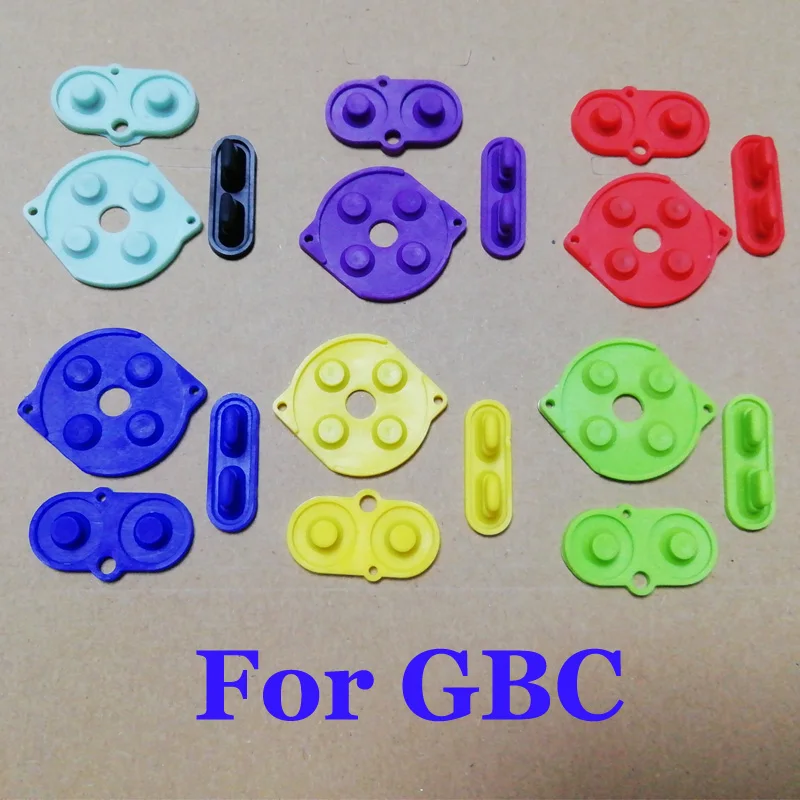 For Nintend Game Boy Color GBC Button Silicone Rubber Pad Conductive A B Select Start Rubber pads Button For GBC