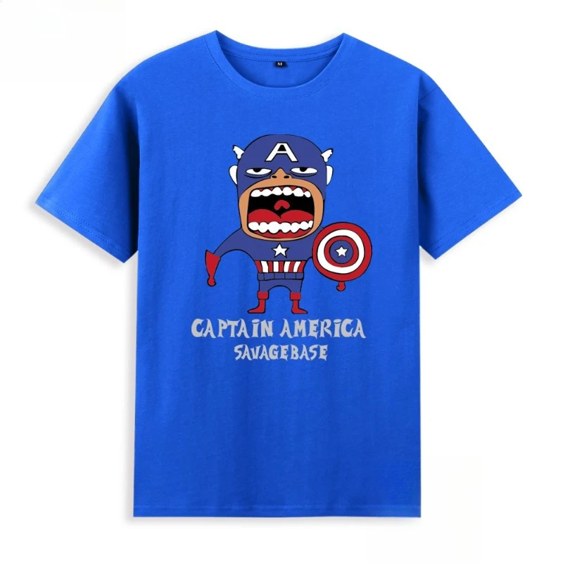 

Cotton Avengers Captain America Shield Short Sleeve Tee for Kids, Oversized Fit Casual Superhero Shirt New Arrival