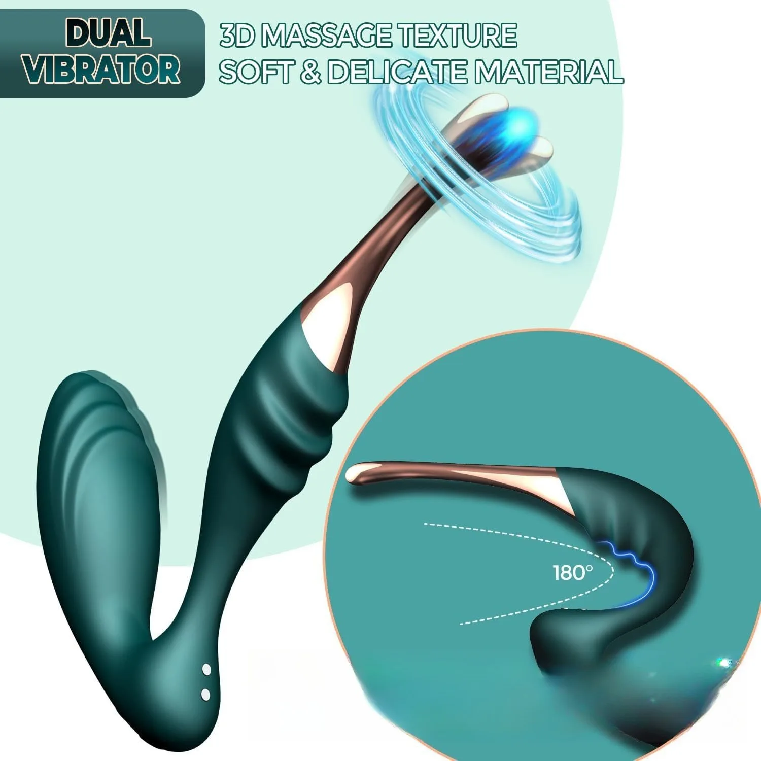 Clitoral Stimulator with Honey Bean Massage Head, Multiple Vibration Modes Personal Massager Adult Intimate Sex Toy view 3