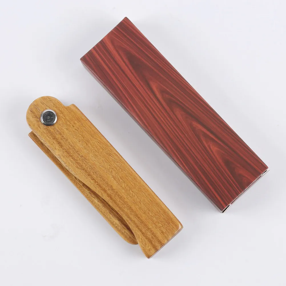 Folded Green Sandalwood Comb Wooden Hair Comb Natural Smooth Close Teeth Massage Blood Circulation Detangling