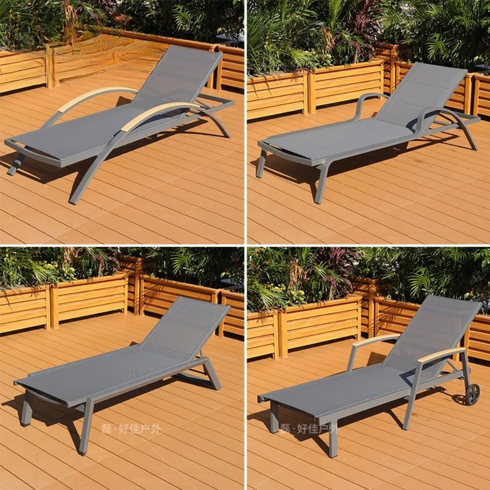Factory custom outdoor  villa courtyard swimming pool deck chair and breakfast resort seaside beach