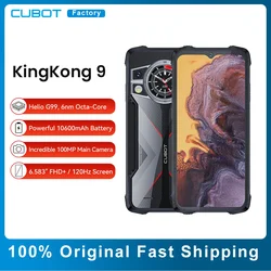 Cubot KingKong 9-teléfono móvil inteligente , celular resistente con pantalla de 6.583 pulgadas, 120Hz, cámara de 100MP + 32MP, batería de 10600mAh, 24GB + 256GB, NFC