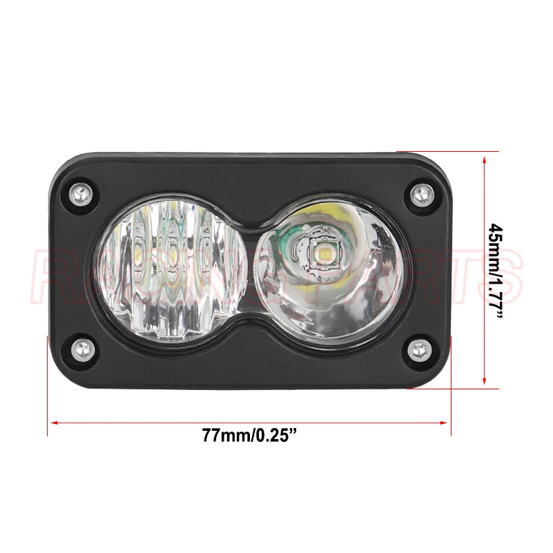 20W Headlight Switch White Spot Flood Led Pod Combo Kit Set For Sur Ron Sur-Ron SurRon Segway Talaria Plug N Play Waterproof