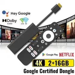 2024 GD1 TV Stick Android 11.0 OS 4K Ultra HD Google Certified Amlogic S905Y4 2GB 16GB BT5.0 Dual Wifi TV BoX VS X96 S400 X98