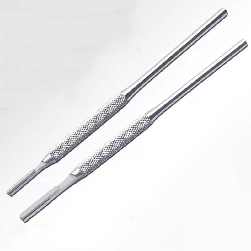 Stainless Steel Dental Scalpel Handle Blade Handle Curved/Straight for 3# 4# Blade Oral Surgical Tool view 3