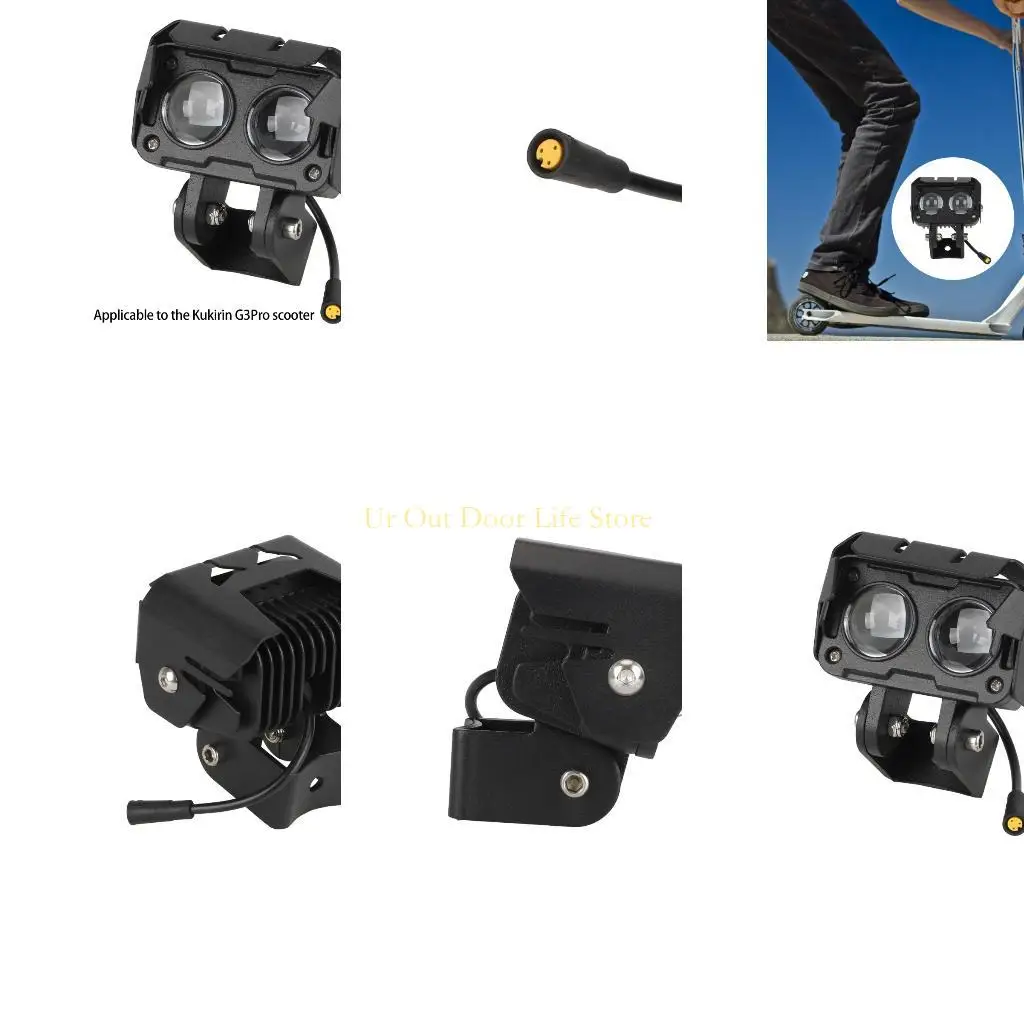 

77UF Powerful Scooters Front Headlight Scooters Headlight Warning Safety Headlight