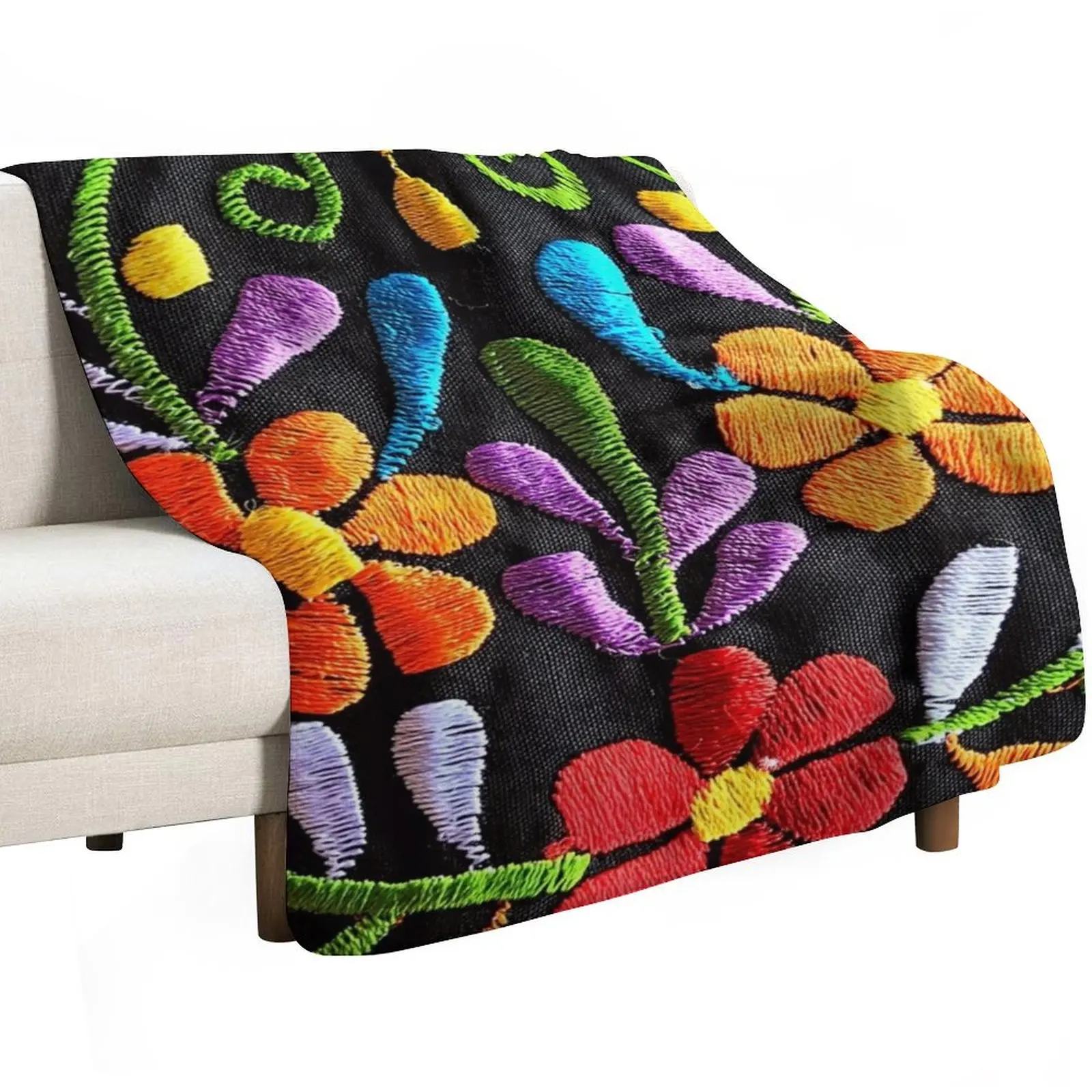 

Mexican Flowers Throw Blanket cosplay anime Shaggy Quilt Sofa Blankets