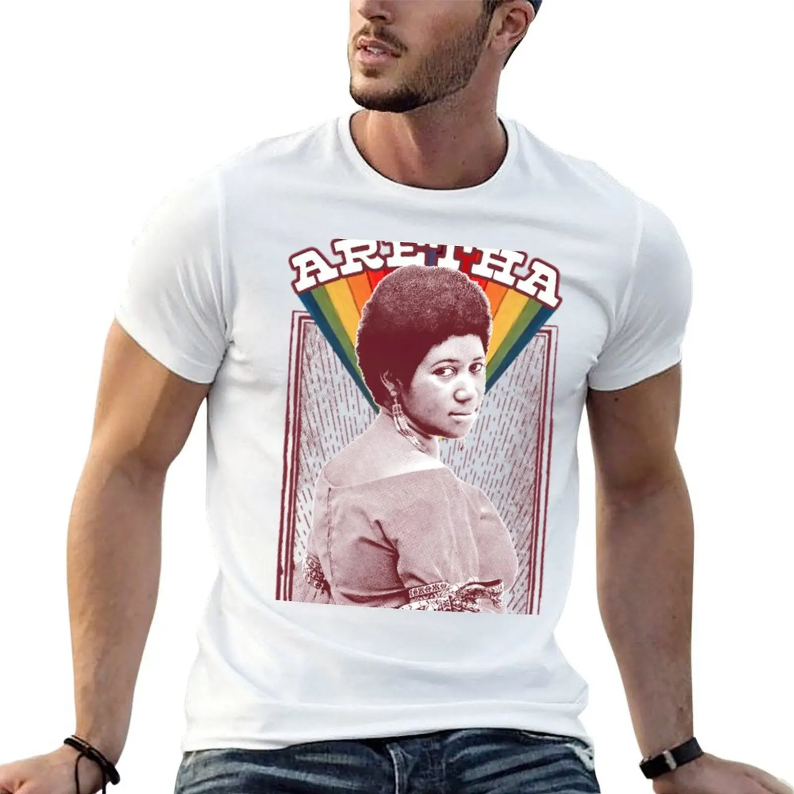 

Aretha Franklin Retro Soul Fan T-Shirt t shirt personalised t shirts designer funny t shirts cotton T-shirt