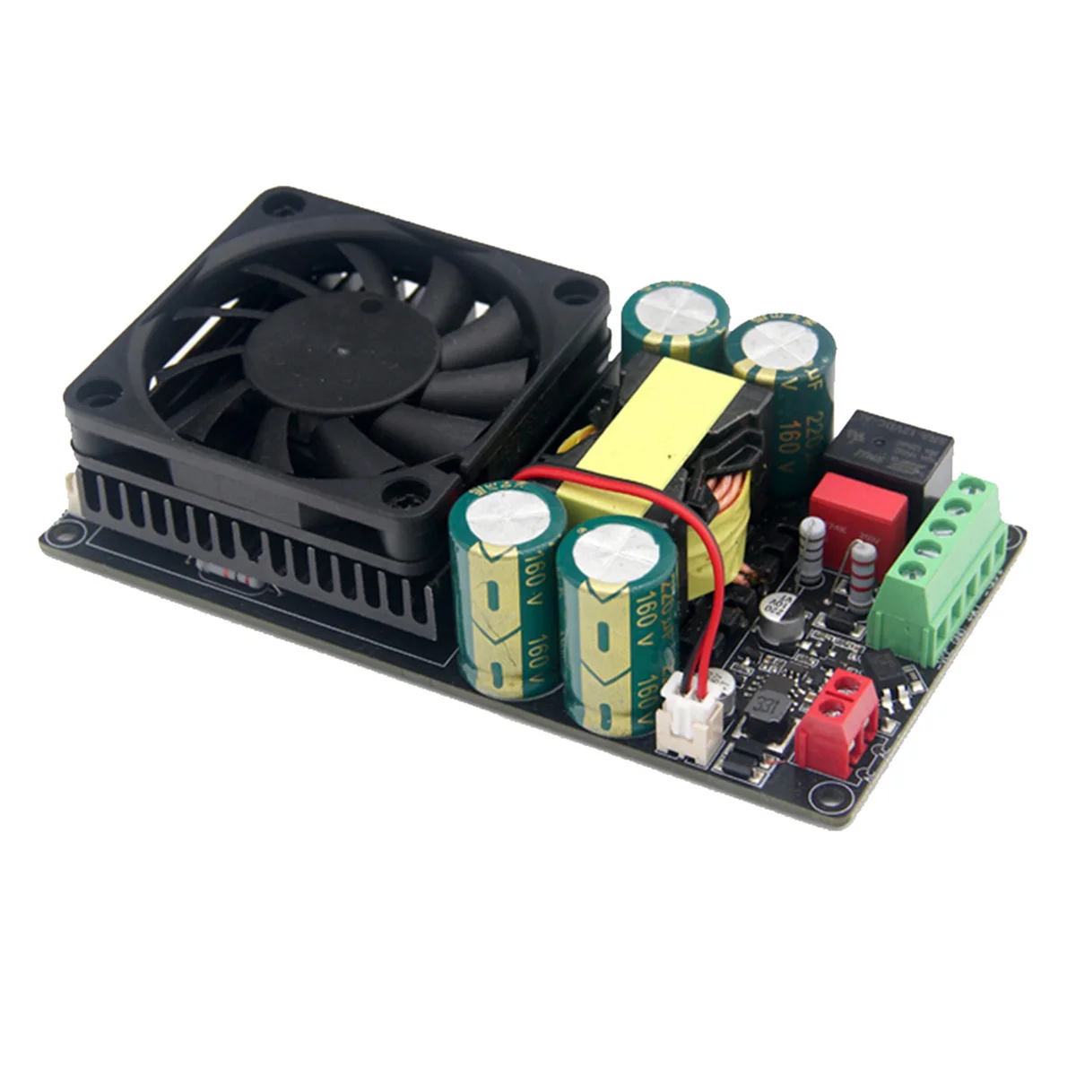 

A57G-HIFI IRS2092 1000 Вт моноканальный цифровой сабвуфер класса D, плата усилителя мощности с динамиком, защитное реле-B