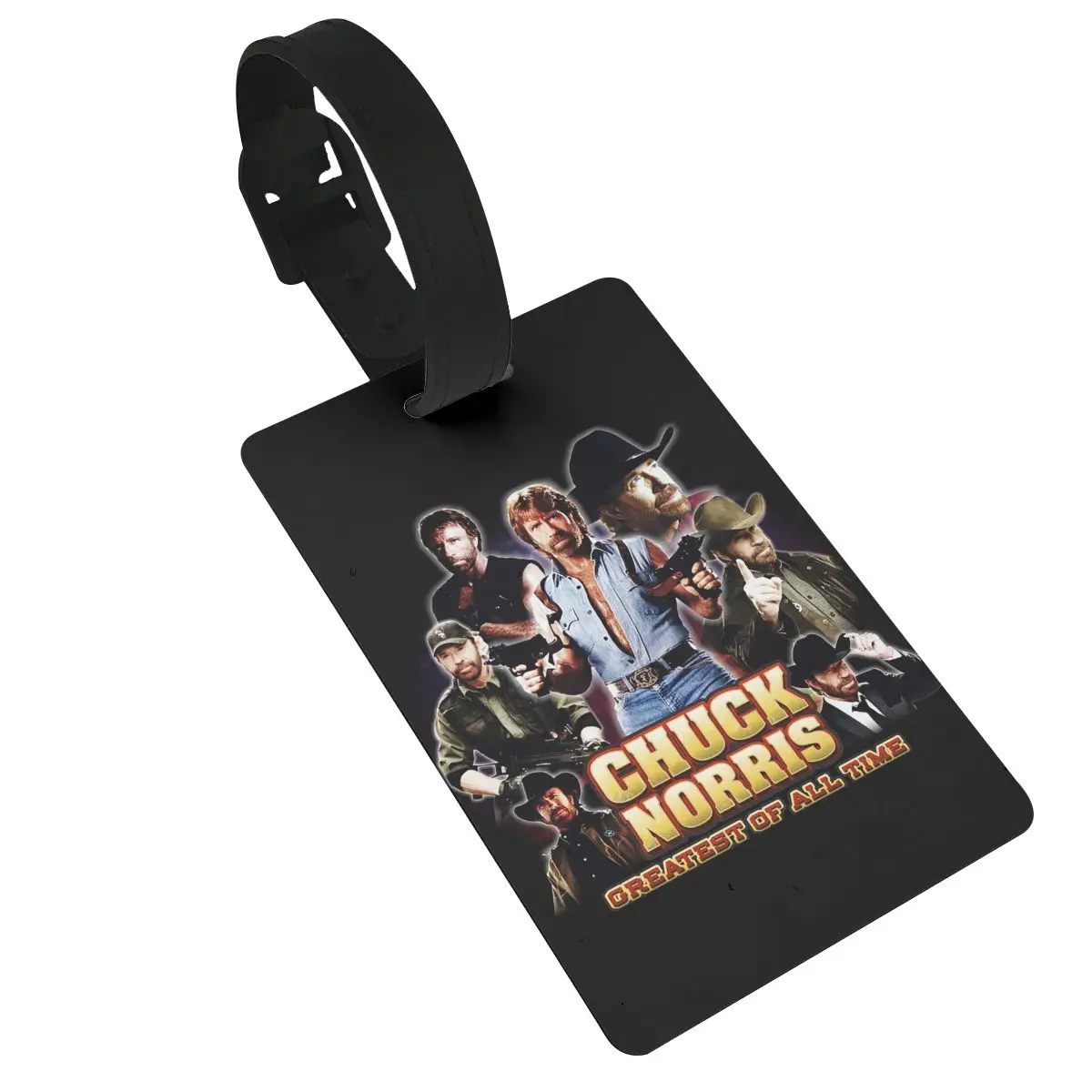 Chuck Norris Goa Luggage Tags Suitcase Accessories Travel PVC Cute Baggage Boarding Tag Portable Label Holder ID Name Address