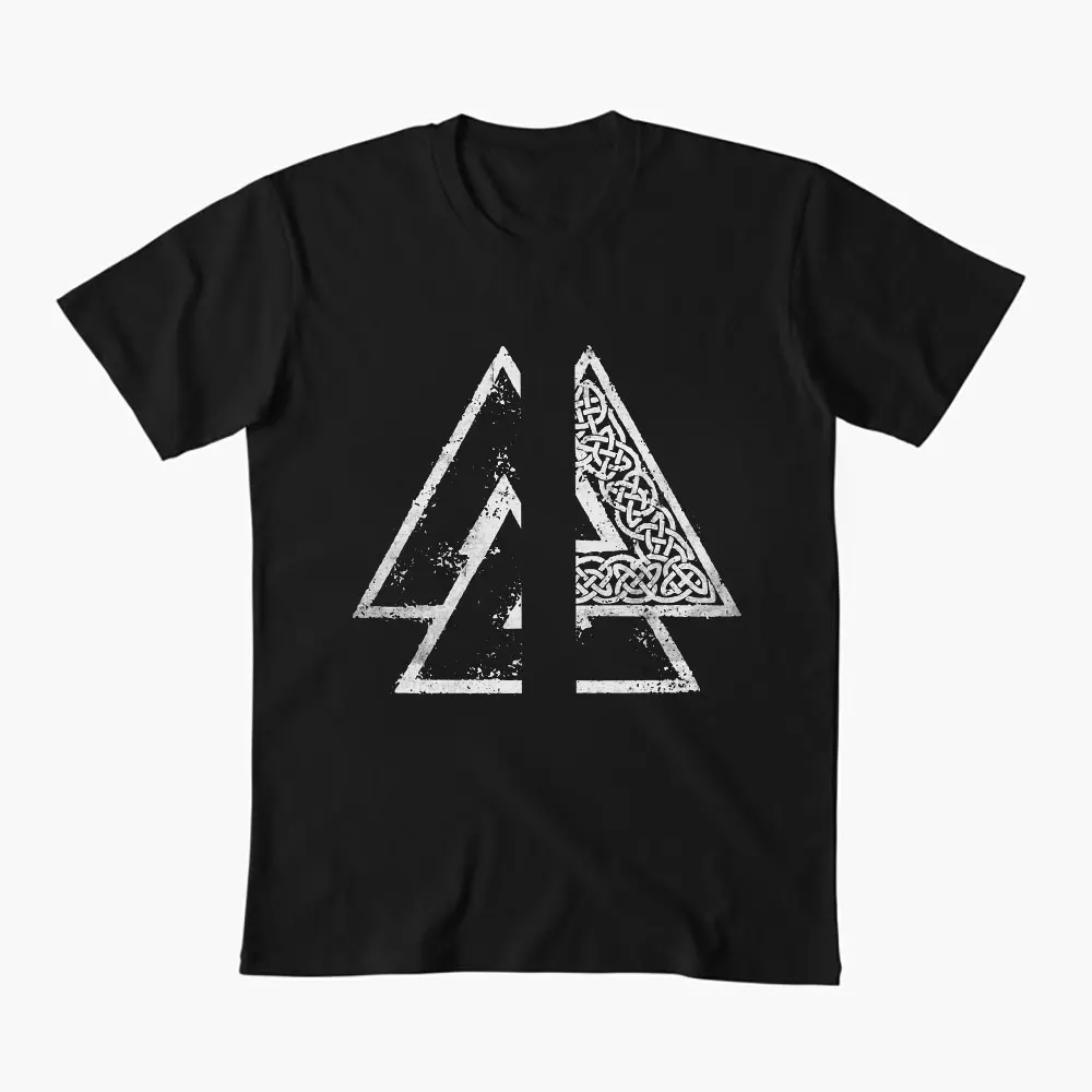 

See You in Valhalla, Valknut Viking Odin Lover Gift T-Shirt Viking Runes Norse Myths Graphic clothes 100% cotton All size tops