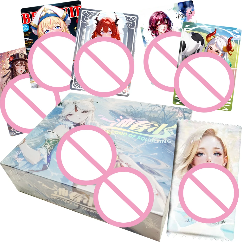 

Full Pond of Squirting Collection Cards Exquisite Cute High Quality Anime Creative Peripheral Game Girls Trading Cards Kid Gift