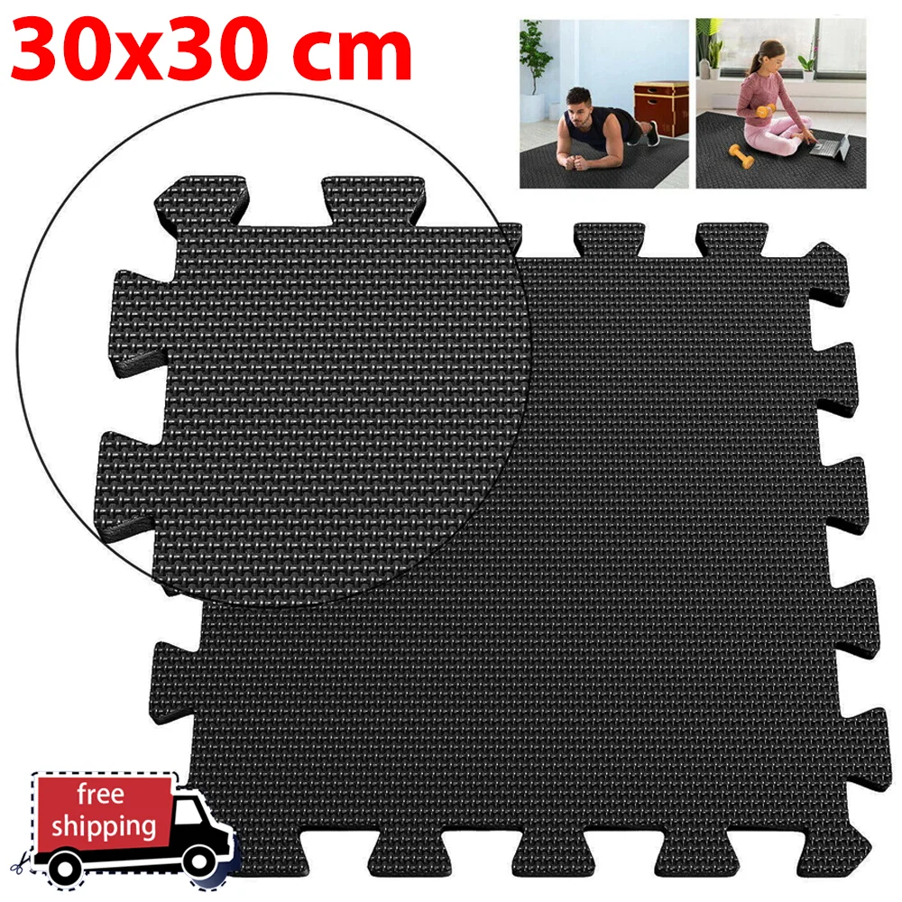 8/16 Pcs Gym Mat Cross-pattern - огляд і ціна Home Gym Room