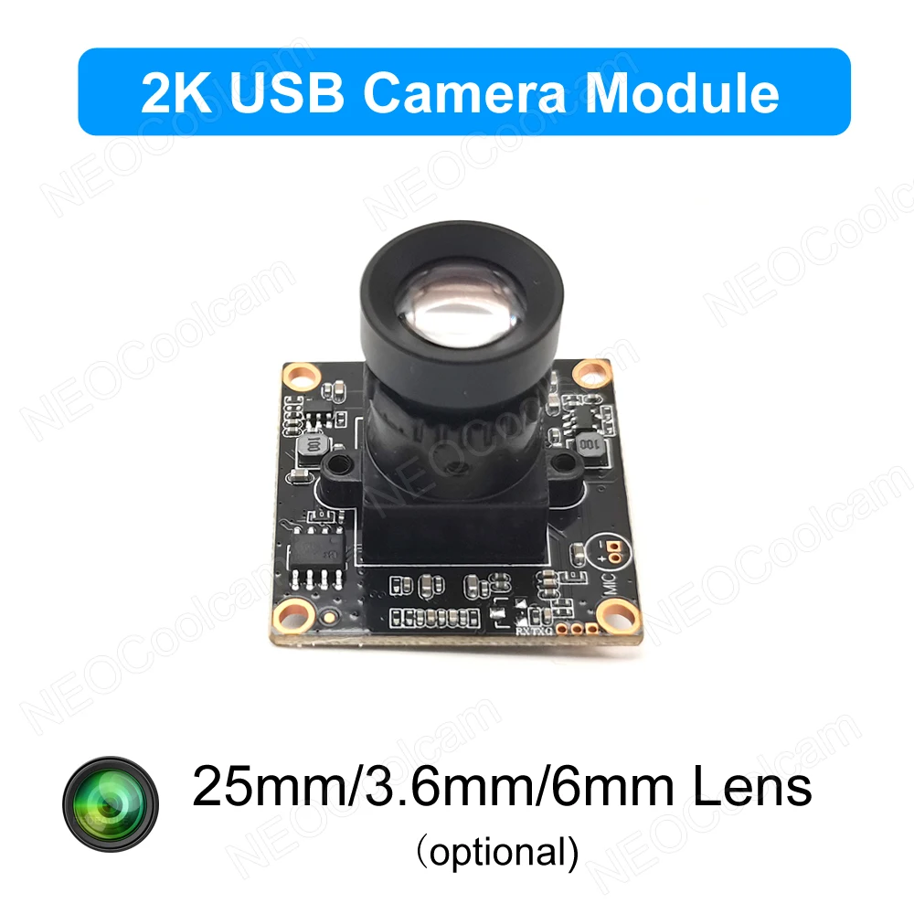 30fps 2K USB Camera Module M12 25mm Long Distance View UVC OTG 3.6mm 6mm Lens Video Usb Webcam PCB Board Plug And Play