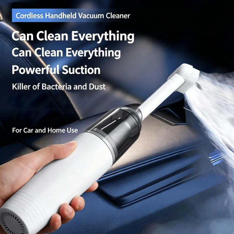 

Brushless High Power Cordless Handheld Vacuum Cleaner, 2-in-1 Suction & Blower, Dual-use for Home and Car