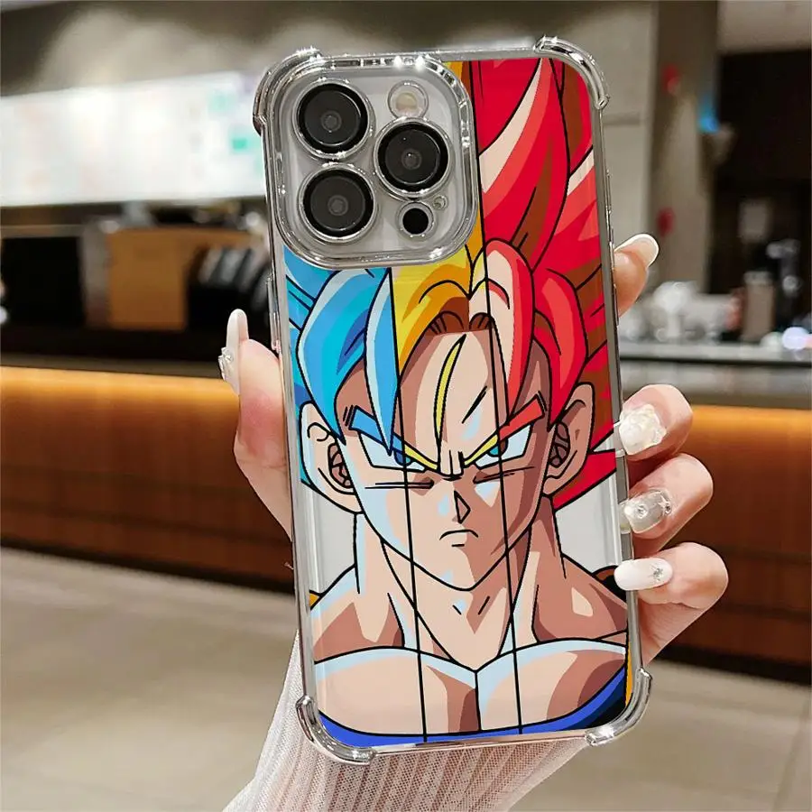 Soft Cover Handyhülle für Apple iPhone 12 11 16Plus 11Pro 14 Pro 13 16 15Pro Max 15 Dragon Ball Saiya