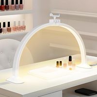 Half Moon Light U-Shaped Nail Art Home Beauty Lamp Beauty Salon Desktop Nail Care Simple Led Work Desk Lamp 36W 24inch Light