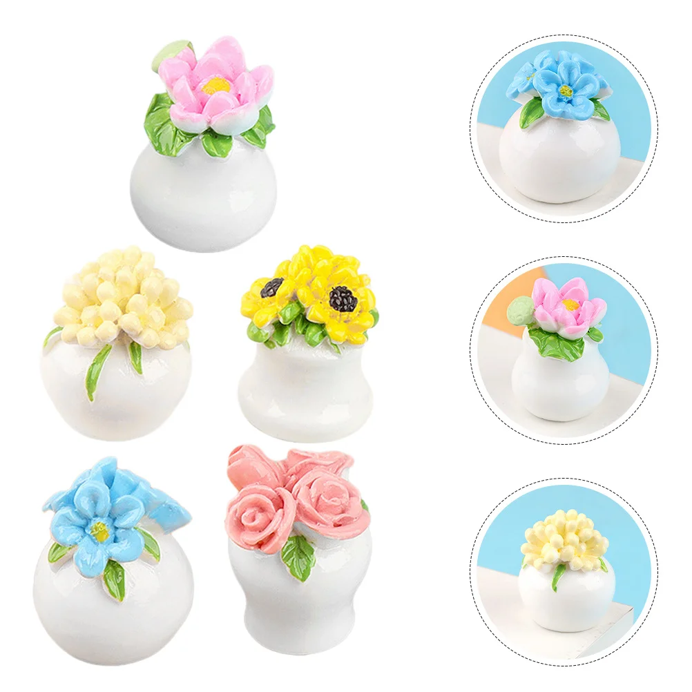 10 pezzi in miniatura decorazione di piante in vaso 10 stili misti piccoli bonsai per la casa mini casa paesaggio puntello piante artificiali adornano la casa