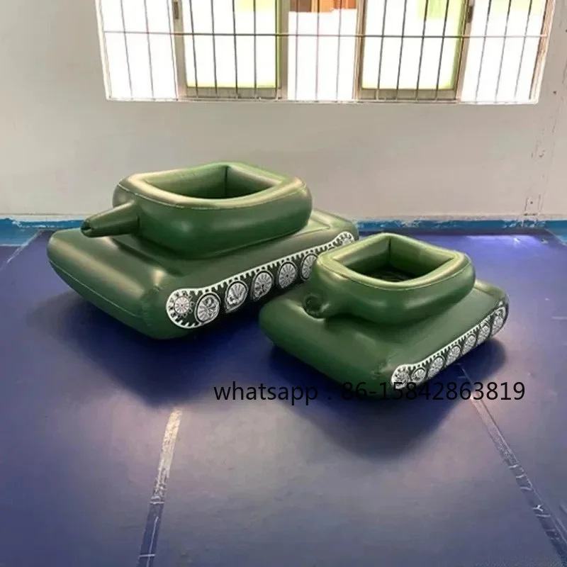 Inflatable Tank Spray Swimming Ring with Water Gun Children Adult Toys Surf Mounts Adults Boys Floating Row