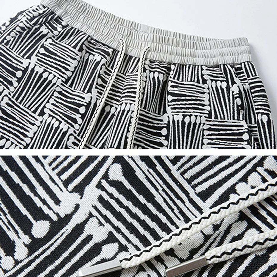 Summer Beach Shorts Men Plus Size 8XL Shorts Fashion Casual Shorts Print Elastic Waist  Short Pants Male Big Size Bottom