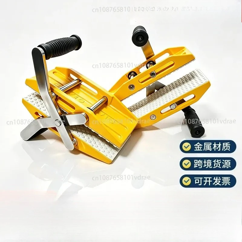 2PC Double Magic Clip Stone Handling Fixture Labor-saving Clip Marble Glass Rock Slab Lifter Metal Tool