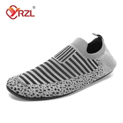 YRZL Mesh Loafers Mens Driving Moccasins High Quality Flats Male Walking Shoes Breathable Mesh Casual Loafers Summer Mens Shoes