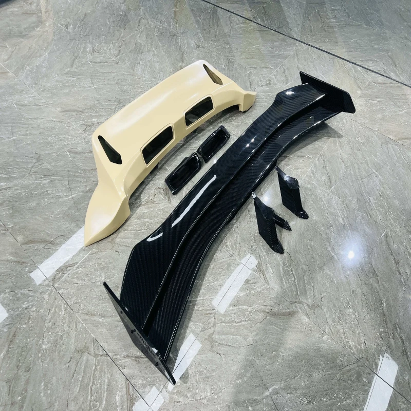 Good Quality Auto Spare Parts Car Double Layer Rear Wings Dry Carbon Rear Wings for  911 992