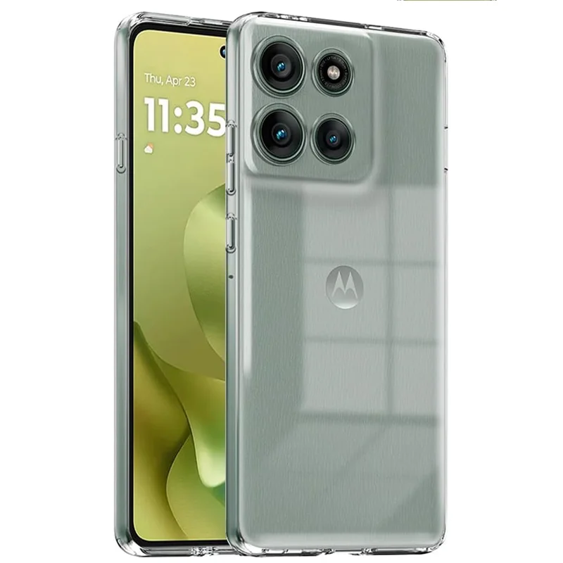 Capa Transparente Ultrafina de TPU Macio para Motorola Moto G86 5G (XT2527-2) - Capa Traseira Transparente Moto G86