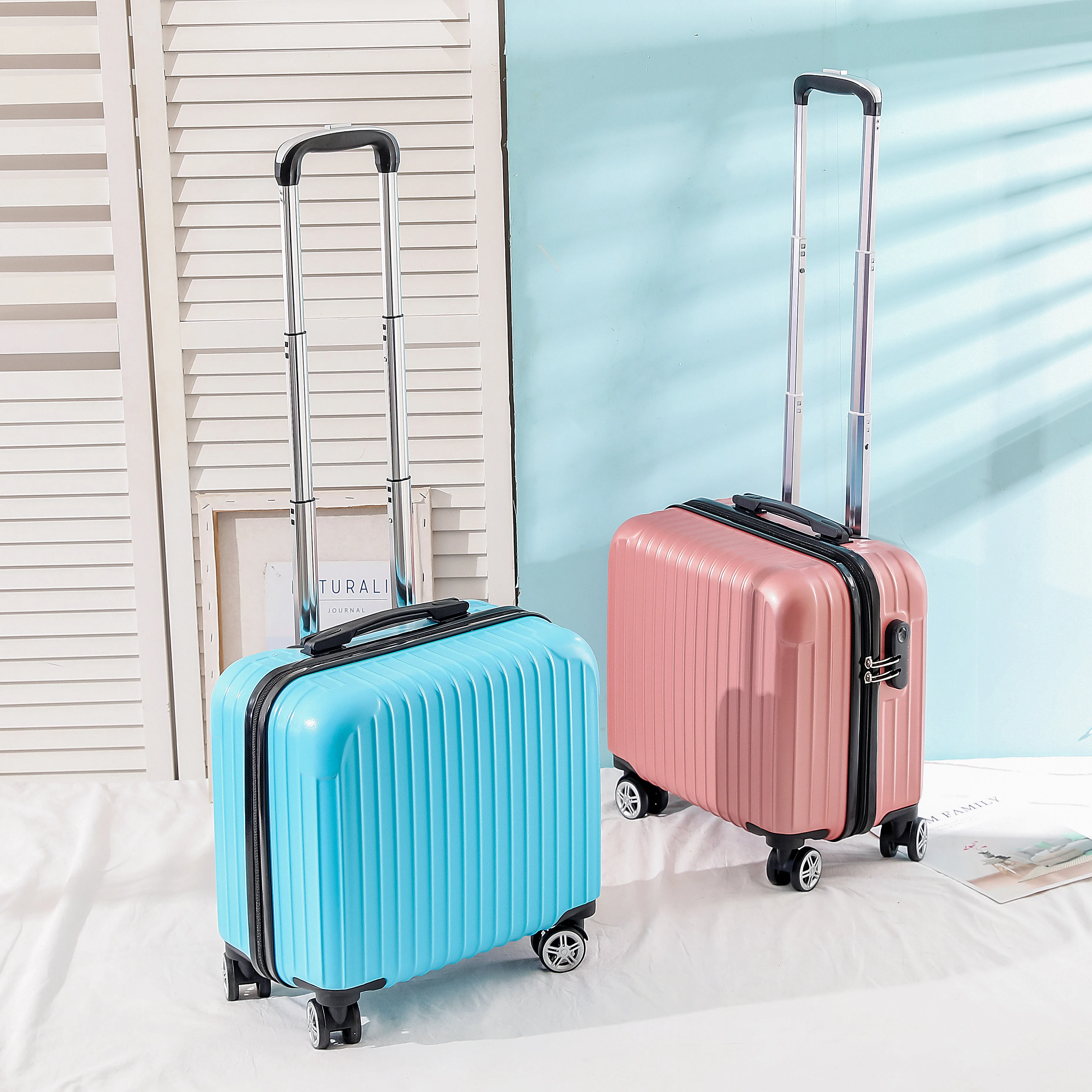 2025 الاتجاه 18 بوصة قوية ودائمة المحمولة الصعود حقيبة الرجال كلمة المرور حقيبة تروللي بعجلات حقيبة رجالية المرأة أساسيات السفر