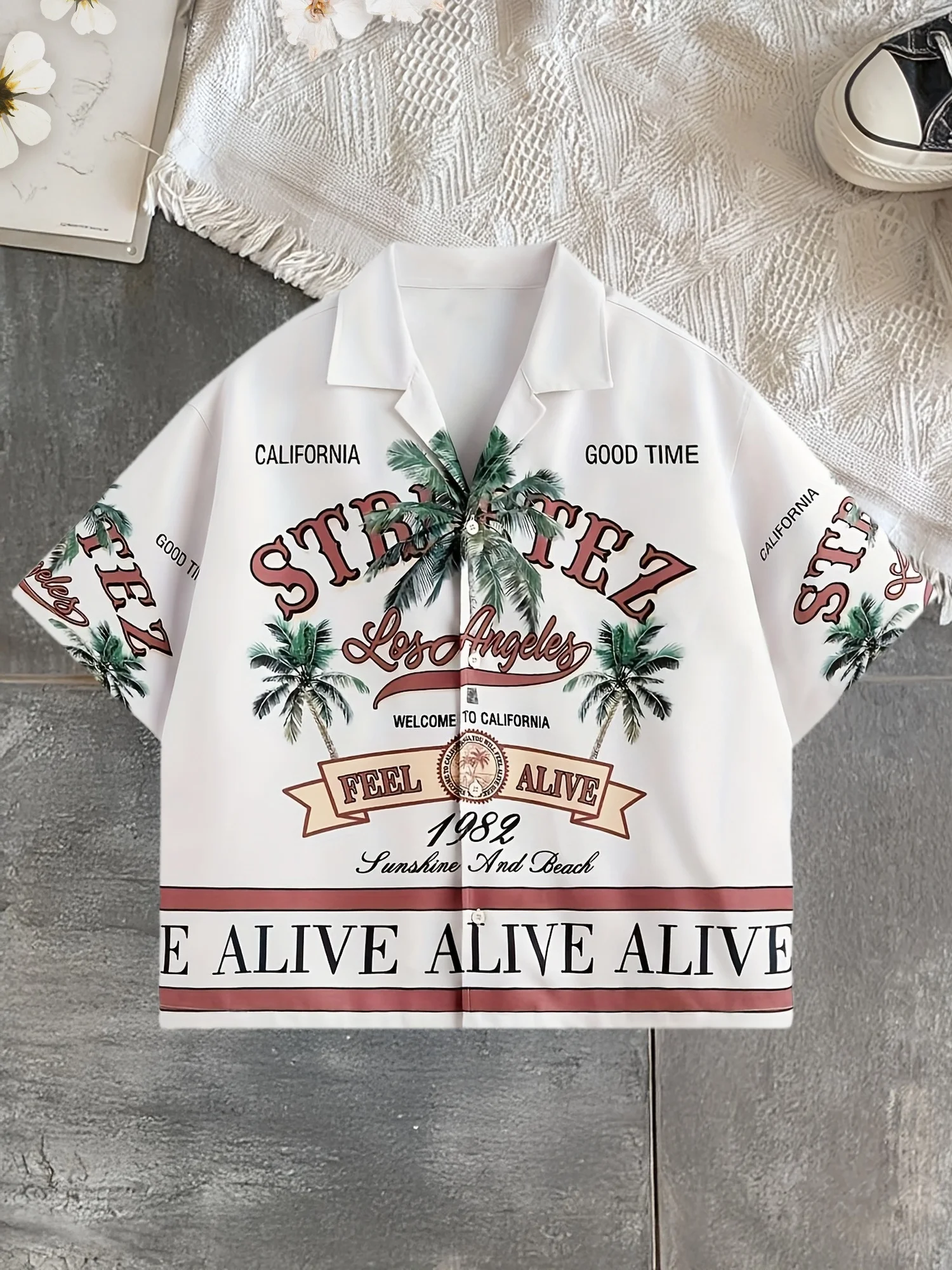 

Новая мужская рубашка с короткими рукавами на лето 2025 года с повседневным модным удобным и мягким 3D-принтом с буквенным принтом.