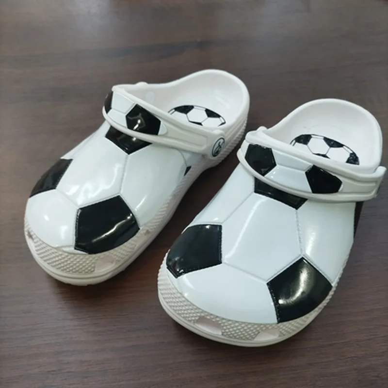 

Летние сандалии из ЭВА с мультяшной строчкой для детей, противоскользящая обувь с мягкой подошвой, пляжная обувь для мальчиков и девочек, диапазон студенческих размеров