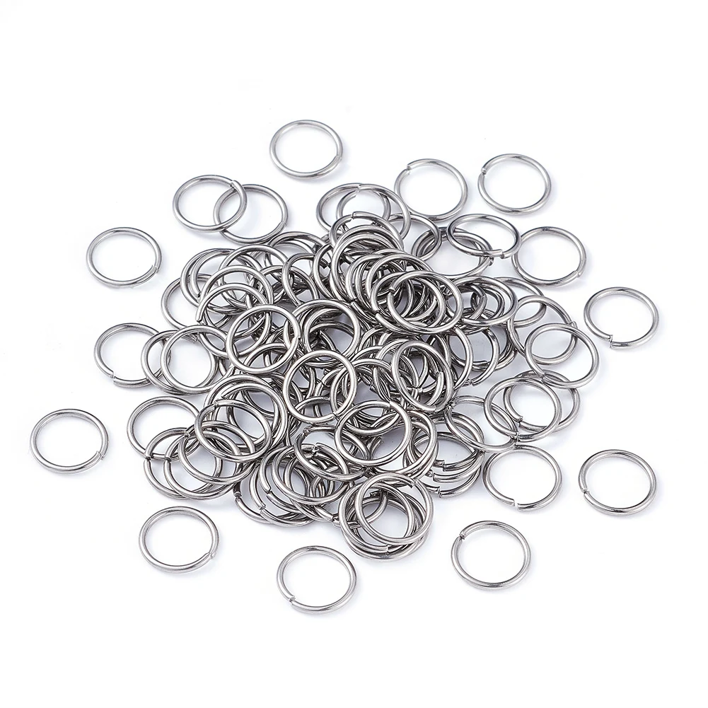 2000pcs 5/6/7/8/10mm 304 Stainless Steel Split Rings Connectors Loops Open Jump Rings for DIY Jewelry Making Supplies