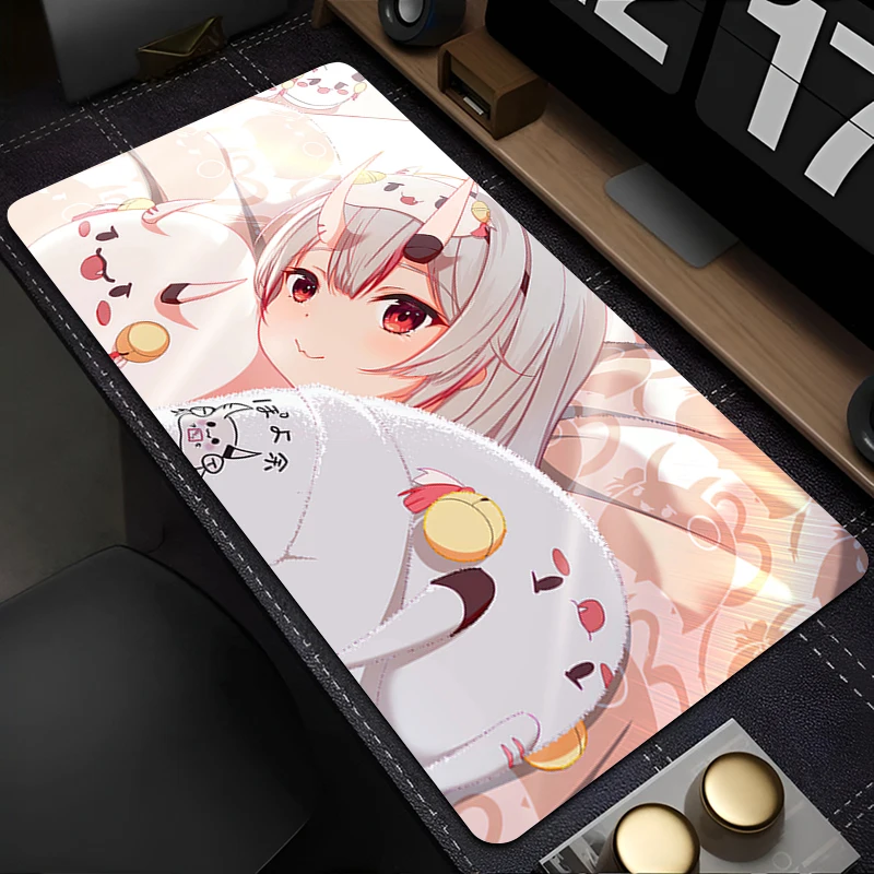 

Mousepad Laptop Mouse Pad Office PC Accessories Keyboard Pad Rubber Cup Mat Soft Hololive Nakiri Ayame Mouse Mat Large Desk Mat