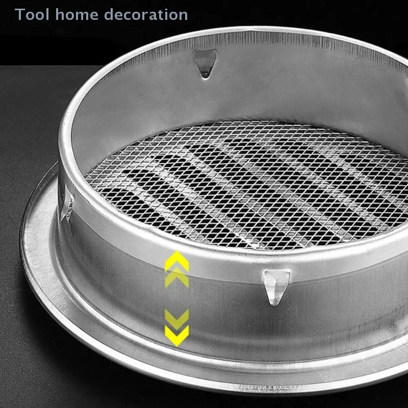 70-300mm Circular Stainless Steel Air Vent Cover with Bug Guard, Exterior Wall Venting Ducting Tools & Exhaust Hoods