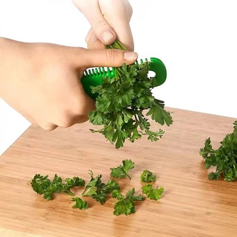 Leaf Remover, Peeling Brush, Peeling Device, Vegetable Cutting Tool, Mint Aroma, Small Tool, Mini Vegetable Leaf Remover