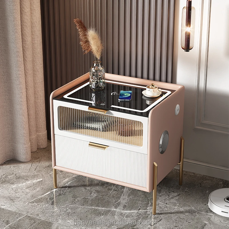 Smart Home Interior - AIROW Modern Luxury Smart Night Stand,